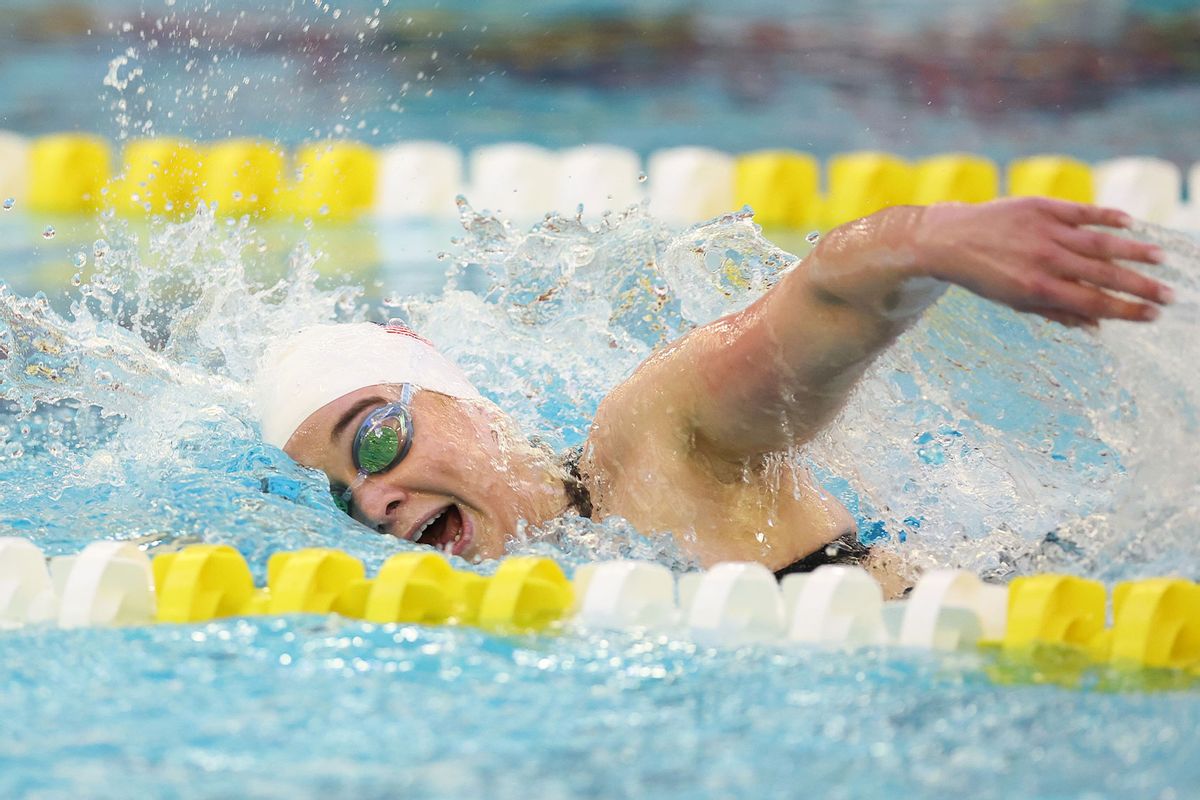 Alexandra Truwit of the United States competes in the Women's 400 Meter Freestyle S10 heats during the 2024 U.S. Paralympic Swimming Trials at the Jean K. Freeman Aquatic Center on June 28, 2024 in Minneapolis, Minnesota. (Michael Reaves/Getty Images)