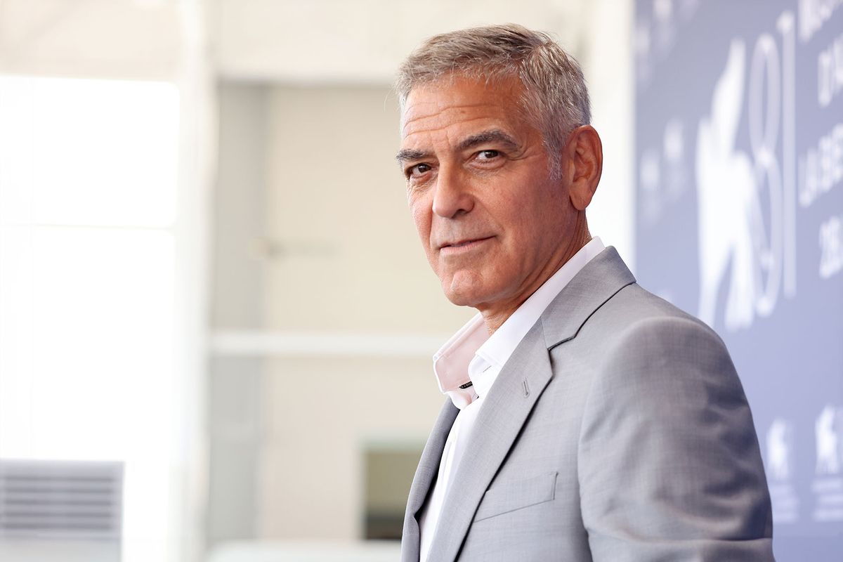 George Clooney attends the "Wolfs" photocall during the 81st Venice International Film Festival at Palazzo del Casino on September 01, 2024 in Venice, Italy. (Franco Origlia/Getty Images)