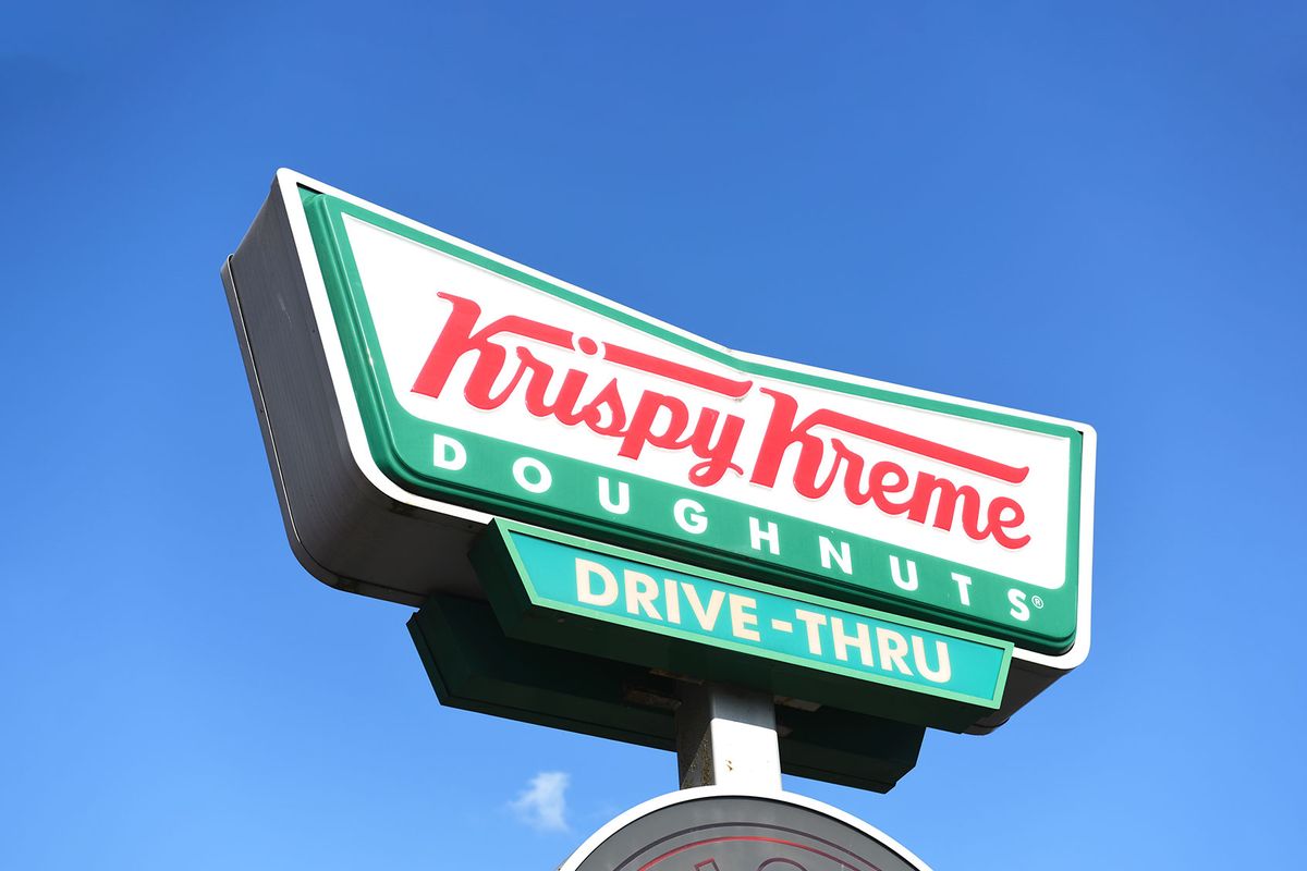 Krispy Kreme Doughnuts store sign (Peter Dazeley/Getty Images)