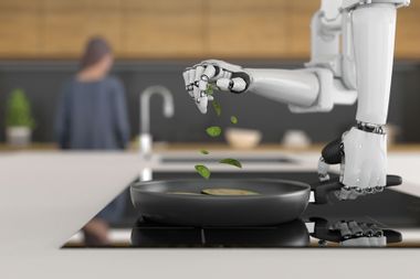 Robotic chef cooking